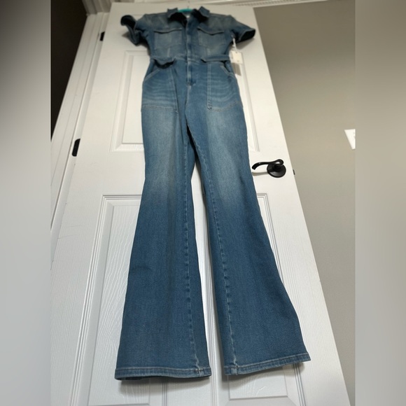 ‼️RARE‼️🎸Good American🎸🔥NWT🔥Fit For Success Stretch Demom Jumpsuit—4 - Picture 8 of 16